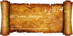 Ötves Andrea névjegykártya